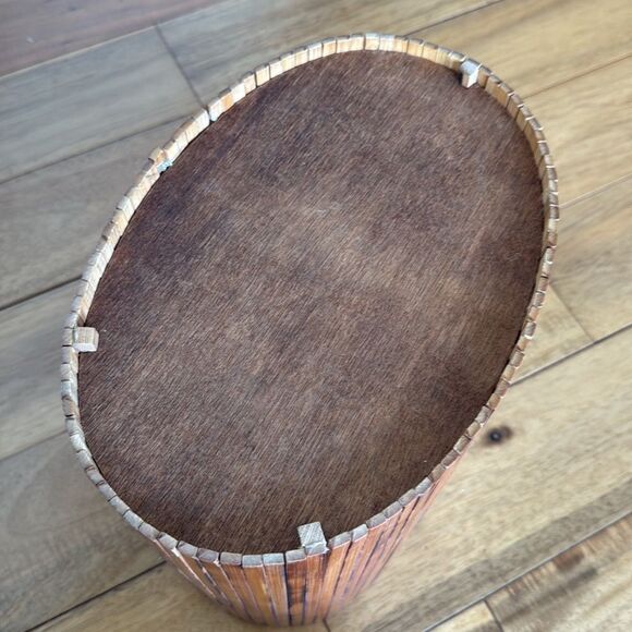 MCM Bamboo wastebasket - Picture 3 of 5